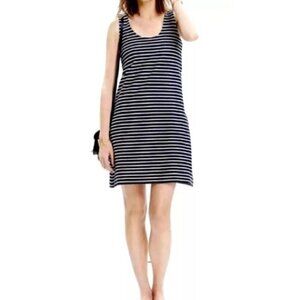 Madewell Women's Sz XS Effortless Black & White Striped Tank Mini Dress